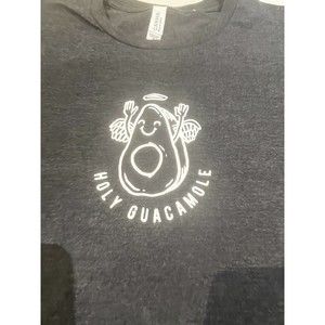 Holy Guacamole Funny Food Guac Avocado Lover Mexican Food T-Shirt Gray medium